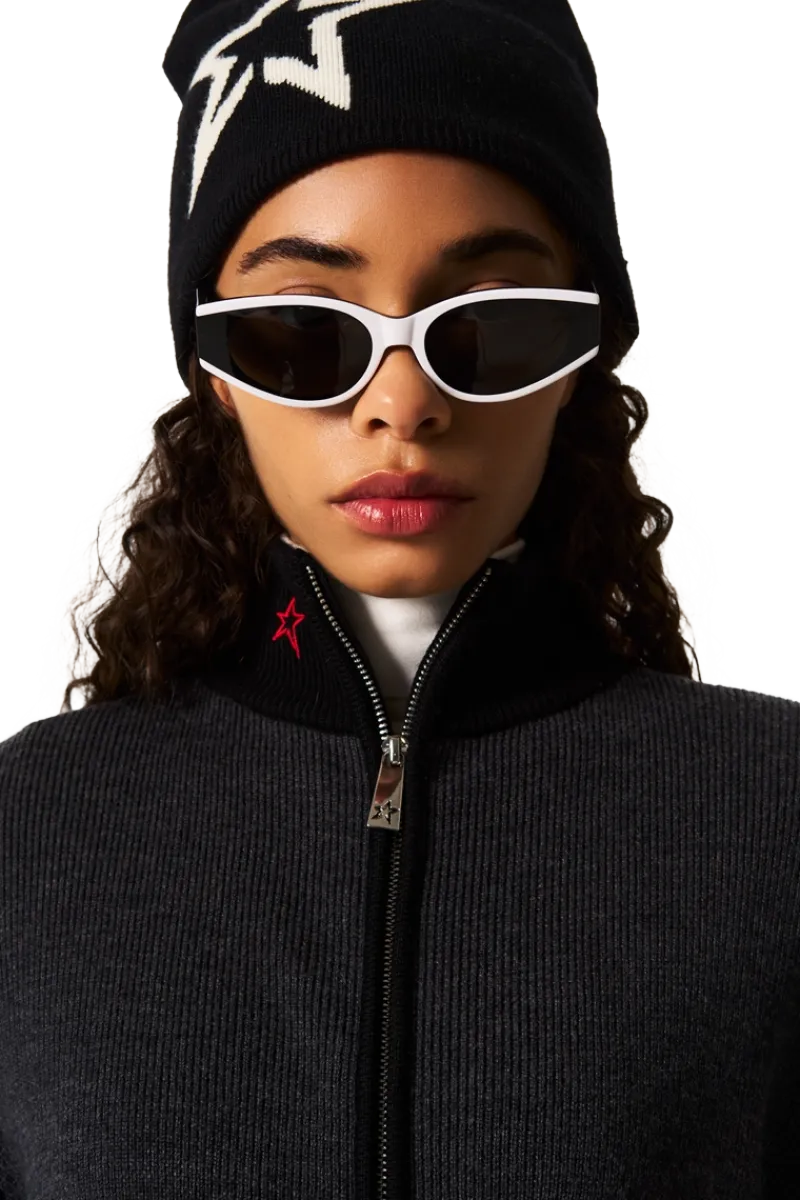 Sale JG Zip Through Knit Sweater Women Ski Layers