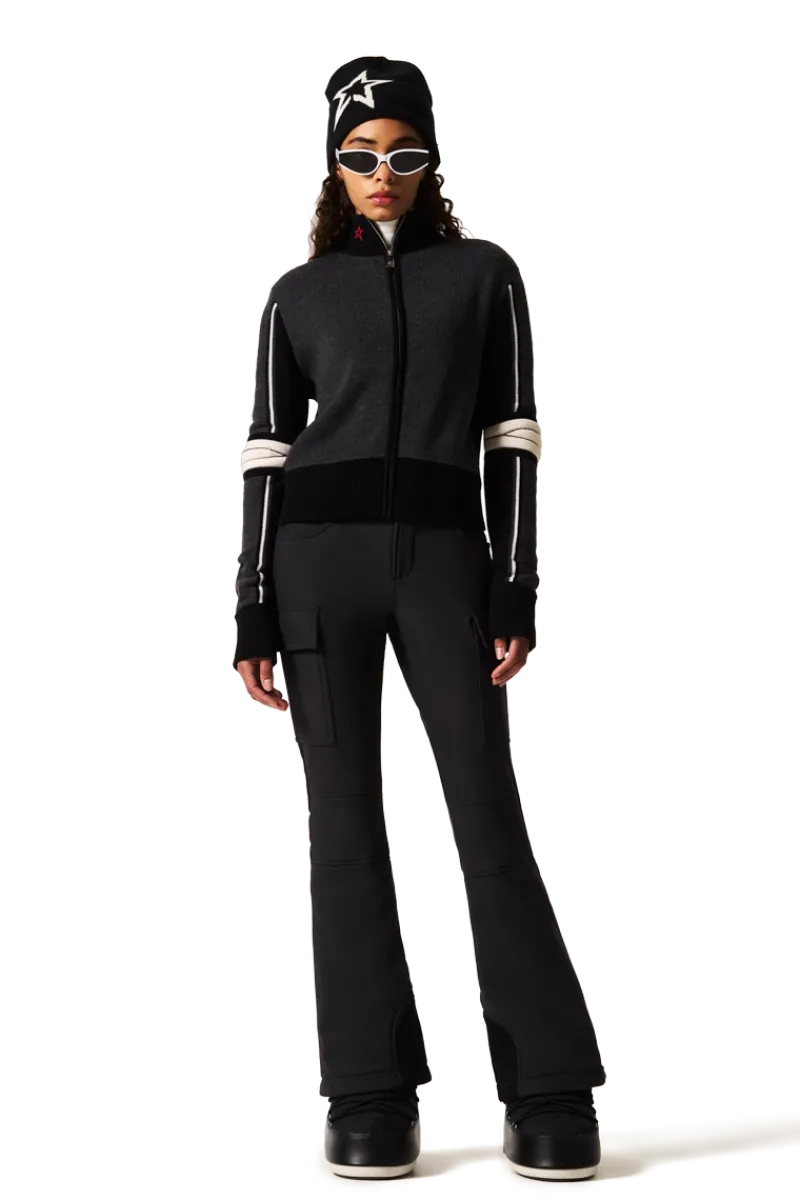 Sale JG Zip Through Knit Sweater Women Ski Layers