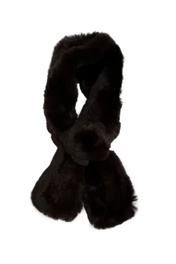 Best Knitted Rex Rabbit Pull-Though Scarves-Flower Detail Women Scarves|Rex Rabbit