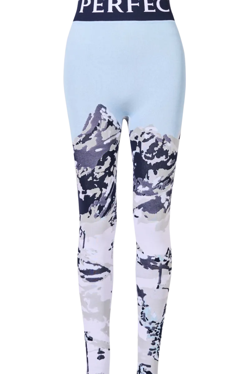 Hot Print Jacquard Leggings Women Ski Layers