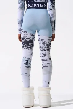 Hot Print Jacquard Leggings Women Ski Layers
