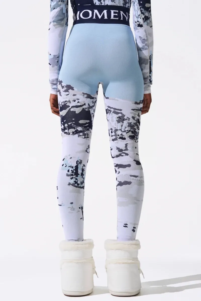 Hot Print Jacquard Leggings Women Ski Layers