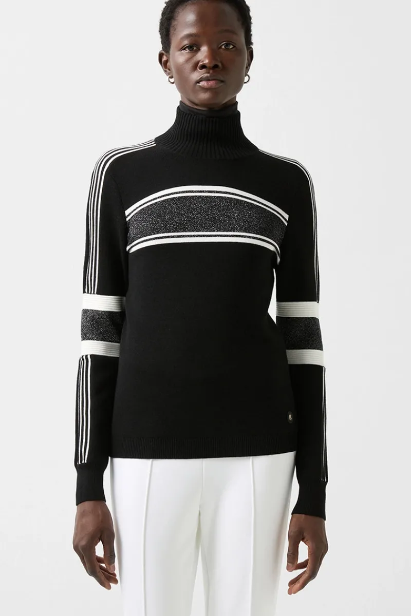 Clearance Lissa Lurex Wool Ski Sweater Women Ski Layers