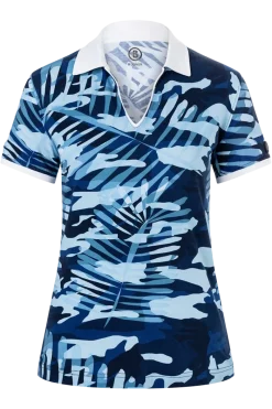 Best Lumi 2 Palm Print Golf Shirt - Women All Golf Clothes