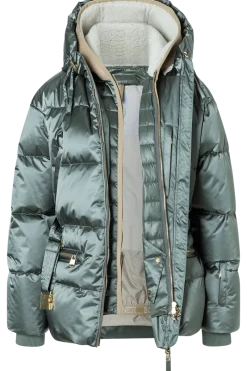 Clearance Lyra Shearling & Down Ski Jacket Women Ski Jackets