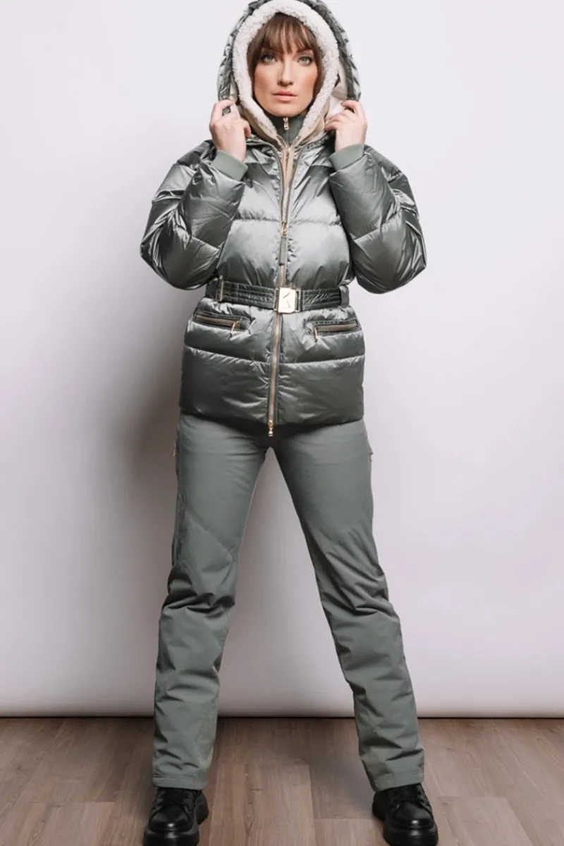 Clearance Lyra Shearling & Down Ski Jacket Women Ski Jackets