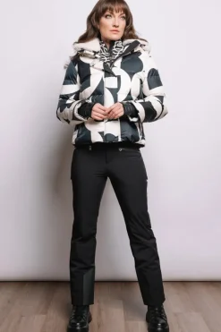 Clearance Maja Down Functional Ski Jacket - B Print Women Ski Jackets