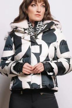 Clearance Maja Down Functional Ski Jacket - B Print Women Ski Jackets