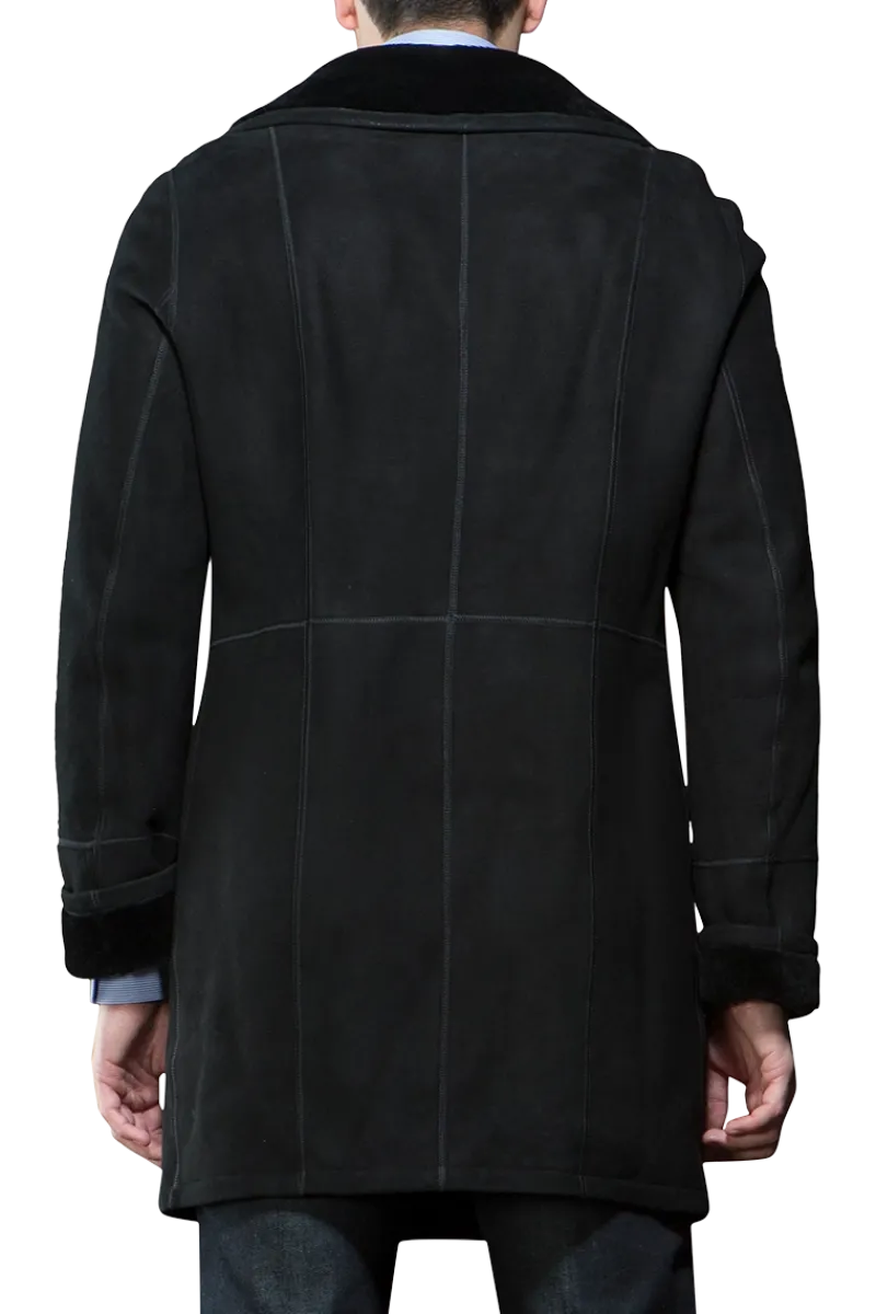 Outlet Men's Spanish Trench Mid-Length Shearling Coat Women Furs And Shearlings|Lamb