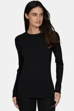 Clearance Merino Midweight Base Layer Crew Top Women Ski Layers