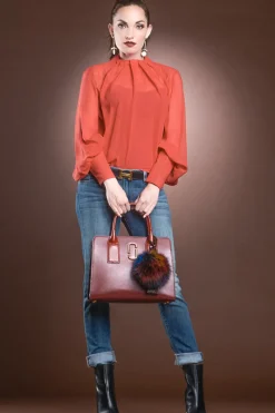Outlet Multi Color Fox Fur Keychain Women Boots & Handbags