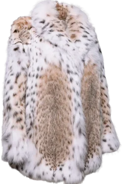 Hot Natural Classic American Lynx Fur Jacket Women Lynx|Fur Jackets