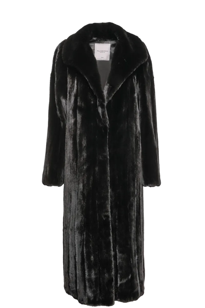 Sale Natural Mink Fur Coat - Wing Collar - Straight Sleeve Women Plus Size Furs|Fur Coats