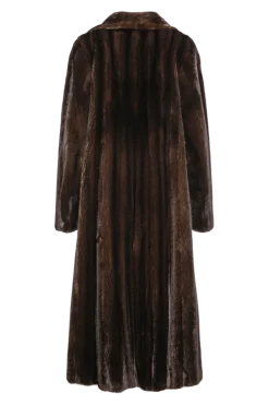 Sale Natural Mink Fur Coat - Wing Collar - Straight Sleeve Women Plus Size Furs|Fur Coats
