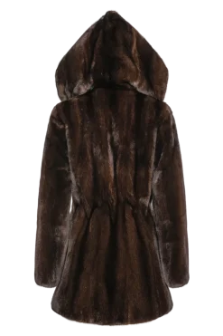 Outlet Natural Mink Shaped Fur Jacket Women Fur Jackets