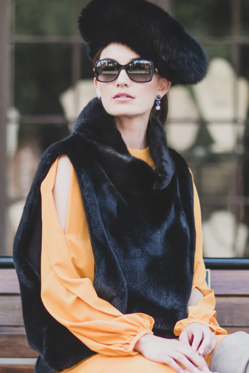 Hot Perforated Fox Fur Hat Women Hats|Fox