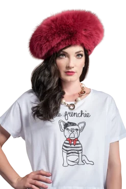 Hot Perforated Fox Fur Hat Women Hats|Fox