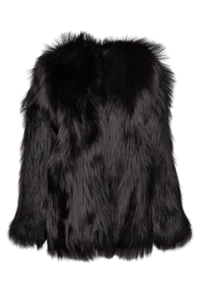 Discount Perforated Fox Fur Jacket Women Fox|Fur Jackets