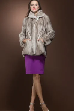 Platinbold Mink Fur Jacket Women Fur Jackets