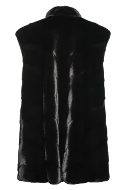 Clearance Plus Size V-Cut Hem Mink Fur Vest Women Mink|Plus Size Furs