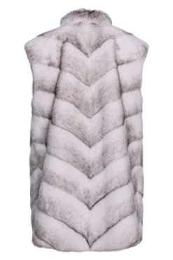 Clearance Plus Size V-Cut Hem Mink Fur Vest Women Mink|Plus Size Furs