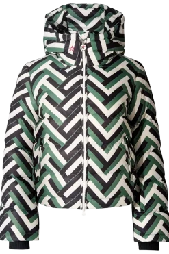Outlet Polar Flare Print Down Ski Jacket Women Ski Jackets