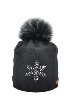 Clearance Prima Snowflake Wool Beanie Hat Women Ski Accessories & Gear