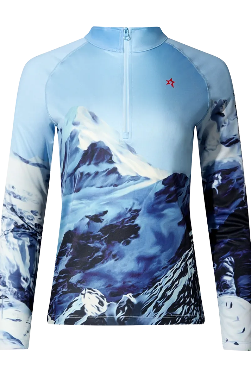 Clearance Quarter Zip Base Layer Top Women Ski Layers