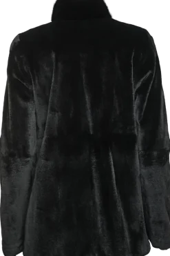 Best Reversible Horizontal Super Sheared & Long Haired Mink Fur Jacket Women Fur Jackets