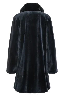 Discount Reversible Sheared Mink and Chinchilla Fitted Mid-Length Fur Coat Women Mink|Fur Coats