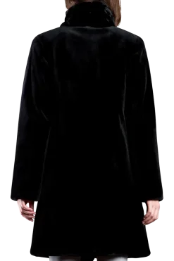 Discount Reversible Sheared Mink and Chinchilla Fitted Mid-Length Fur Coat Women Mink|Fur Coats