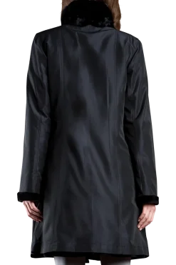 Discount Reversible Sheared Mink and Chinchilla Fitted Mid-Length Fur Coat Women Mink|Fur Coats