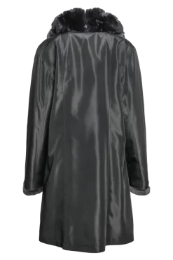 Discount Reversible Sheared Mink and Chinchilla Fitted Mid-Length Fur Coat Women Mink|Fur Coats