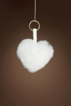 Sale Rex Rabbit Heart Fur Keychain Women Boots & Handbags