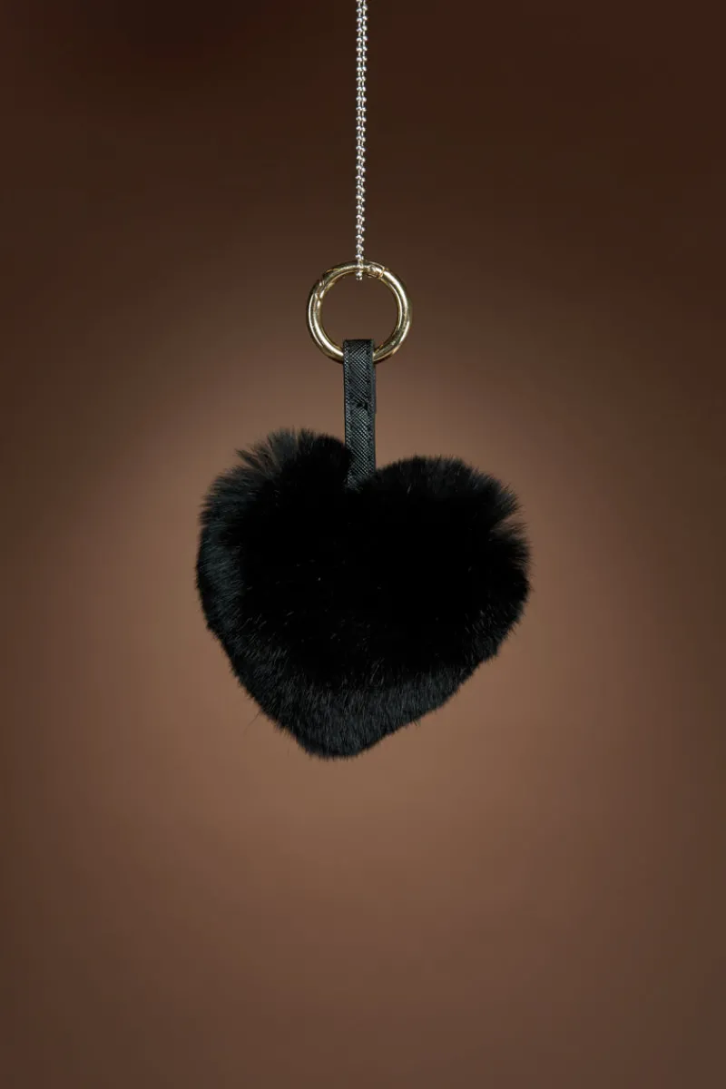 Sale Rex Rabbit Heart Fur Keychain Women Boots & Handbags