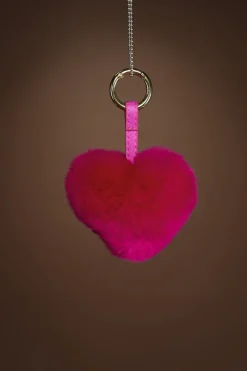 Sale Rex Rabbit Heart Fur Keychain Women Boots & Handbags