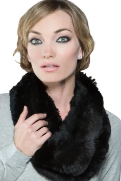 Rex Rabbit Infinity Fur Scarf Women Scarves|Rex Rabbit