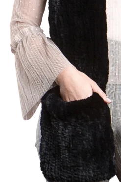 Online Rex Rabbit Knitted Poche Scarf with Pockets Women Scarves|Rex Rabbit