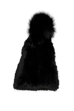 Sale Rex Rabbit Slouch Fur Hat Women Hats|Rex Rabbit