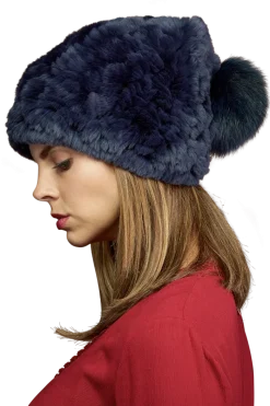 Sale Rex Rabbit Slouch Fur Hat Women Hats|Rex Rabbit