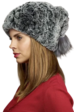 Sale Rex Rabbit Slouch Fur Hat Women Hats|Rex Rabbit