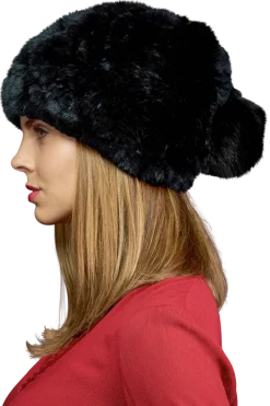 Sale Rex Rabbit Slouch Fur Hat Women Hats|Rex Rabbit