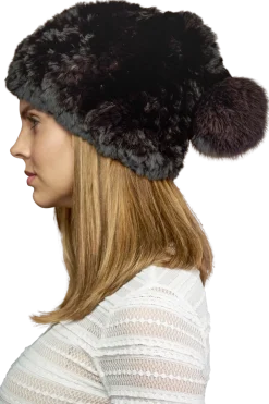 Sale Rex Rabbit Slouch Fur Hat Women Hats|Rex Rabbit