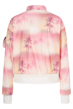 New Romira Peach & Pink Print Blouson Jacket Women All Golf Clothes