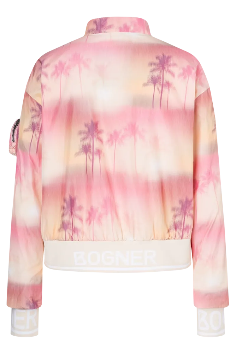 New Romira Peach & Pink Print Blouson Jacket Women All Golf Clothes