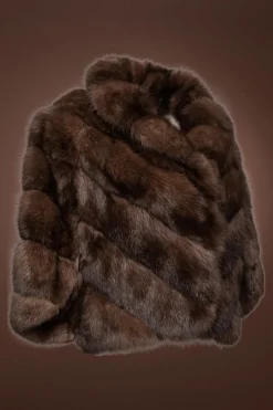 Russian Sable Fur Cape Women Fur Jackets