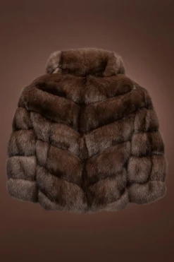 Russian Sable Fur Cape Women Fur Jackets
