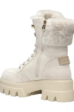 Online Sapporo Mixed Leather Shearling Boots Women Boots & Handbags