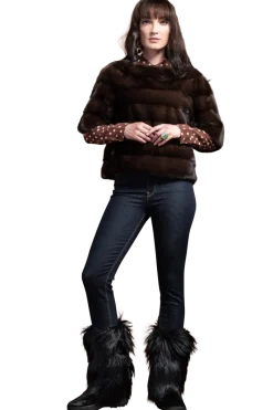 Clearance Sarah2 Goat Wool-Lined Fur Boots Women Après Ski|Boots & Handbags