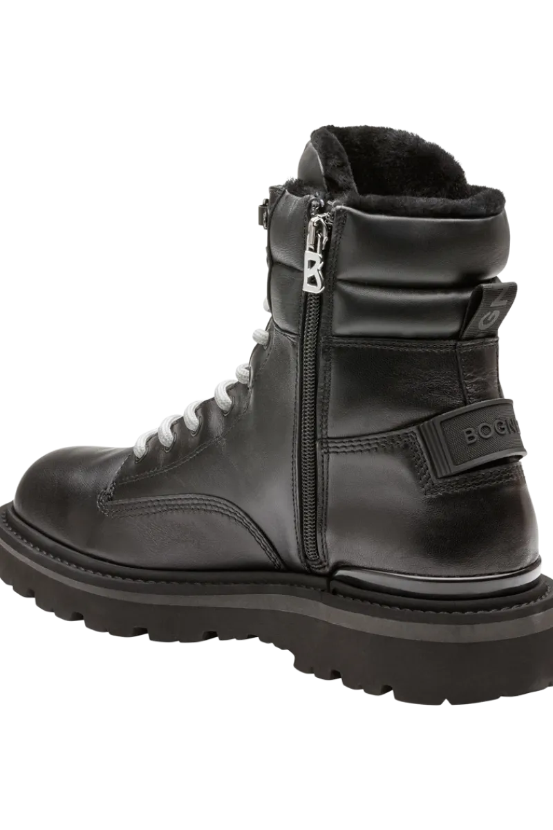 New Seoul Nappa Leather Shearling Boots Women Ski Accessories & Gear|Boots